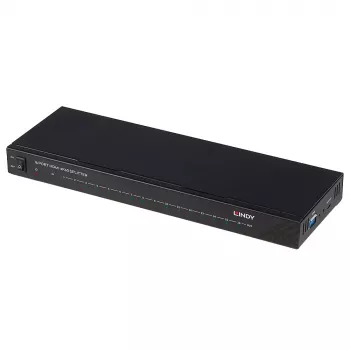 Splitter HDMI 4K60 de 16 puertos Lindy 16x HDMI 3840x2160 negro