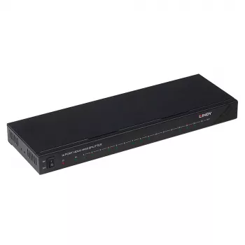 Splitter HDMI 4K60 de 16 puertos Lindy 16x HDMI 3840x2160 negro