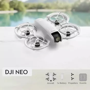 Dron ligero DJI Neo de 135g con cámara 4K Ultra HD, hasta 18 minutos de vuelo con una carga, sin mando