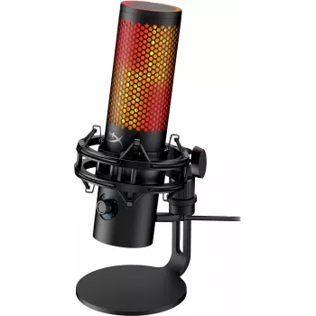 Micrófono USB HyperX QuadCast 2 S (negro), micrófono de mesa, -8 dB, 20 - 20000 Hz, 1 Ω, con cable, USB