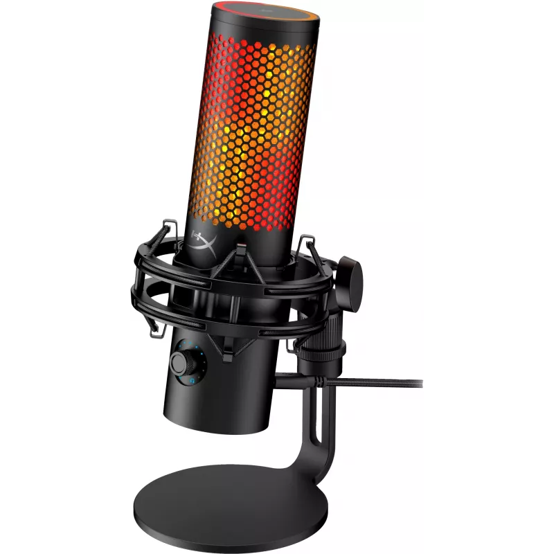 Micrófono USB HyperX QuadCast 2 S (negro), micrófono de mesa, -8 dB, 20 - 20000 Hz, 1 Ω, con cable, USB