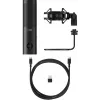 Micrófono USB HyperX QuadCast 2 S (negro), micrófono de mesa, -8 dB, 20 - 20000 Hz, 1 Ω, con cable, USB