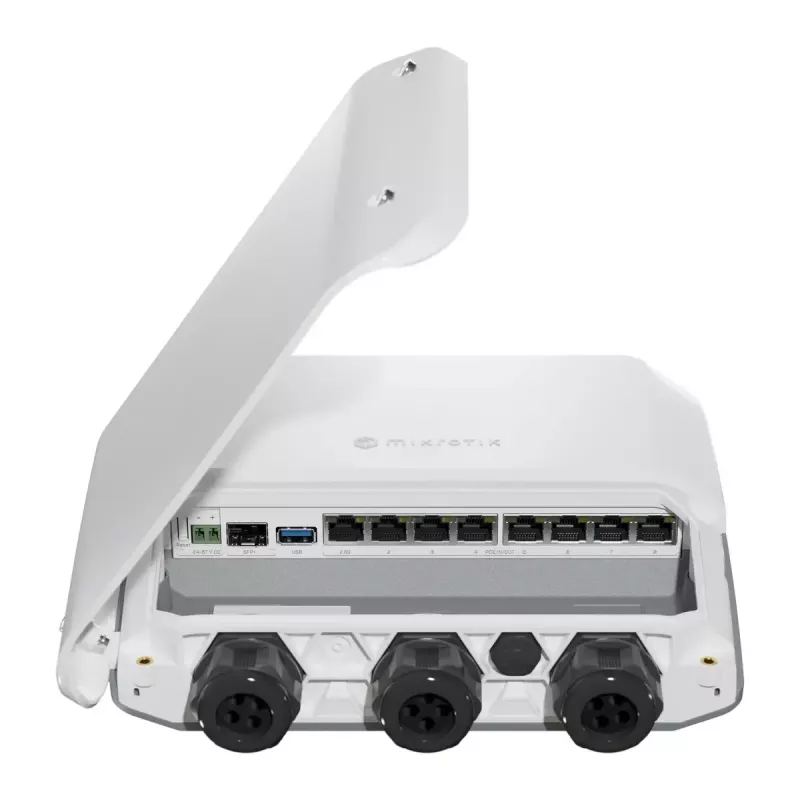 Router con cable MikroTik RB5009UPr+S+OUT