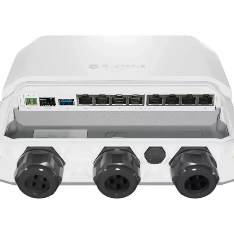 Router con cable MikroTik RB5009UPr+S+OUT