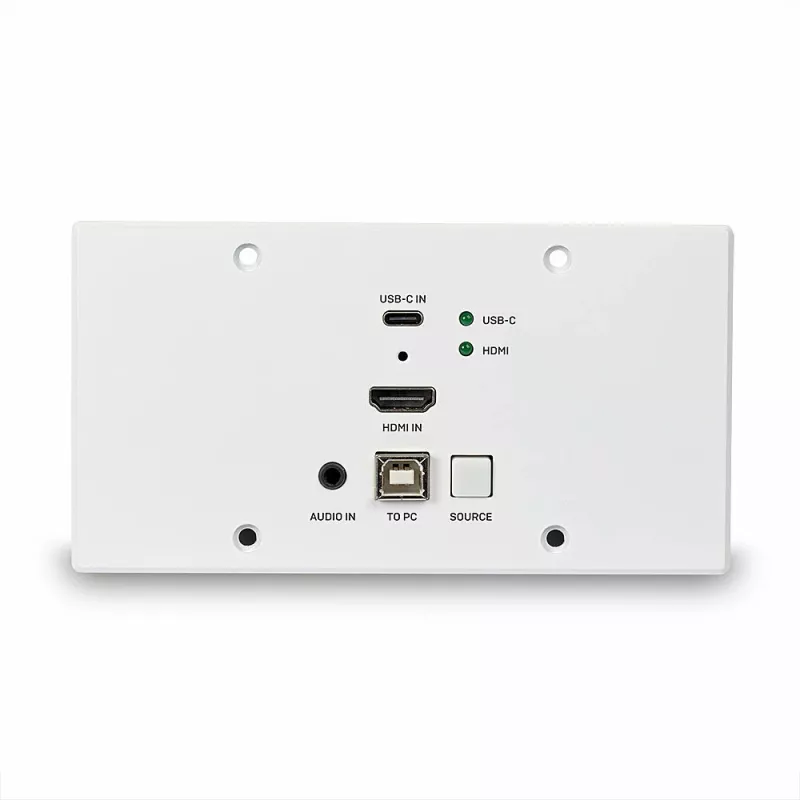 Lindy 150m Cat.6 HDMI 4K60 y Type-C HDBaseT placa de pared EU extensor KVM, transmisor