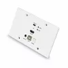 Lindy 150m Cat.6 HDMI 4K60 y Type-C HDBaseT placa de pared EU extensor KVM, transmisor