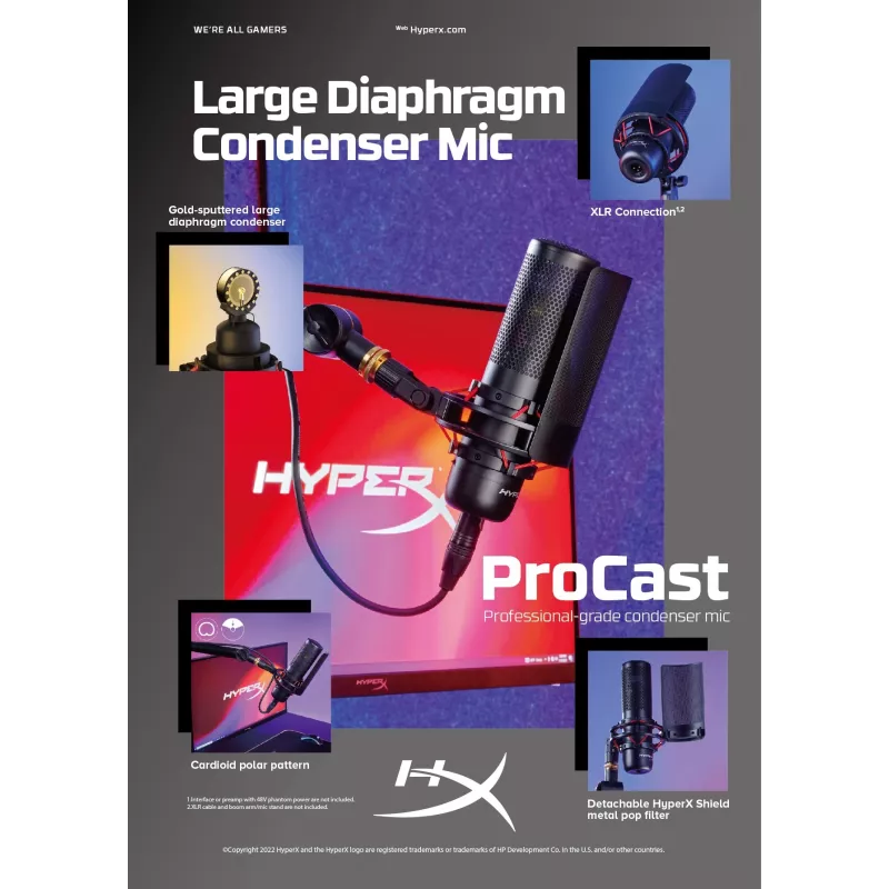 Micrófono HyperX ProCast