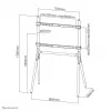 Soporte de suelo para TV Neomounts NM-M1000 negro 37-70 inch, 40 kg, 94 cm (37 inch), 177,8 cm (70 inch), 200 x 200 mm, 600 x 400 mm, 0 - 1380 mm