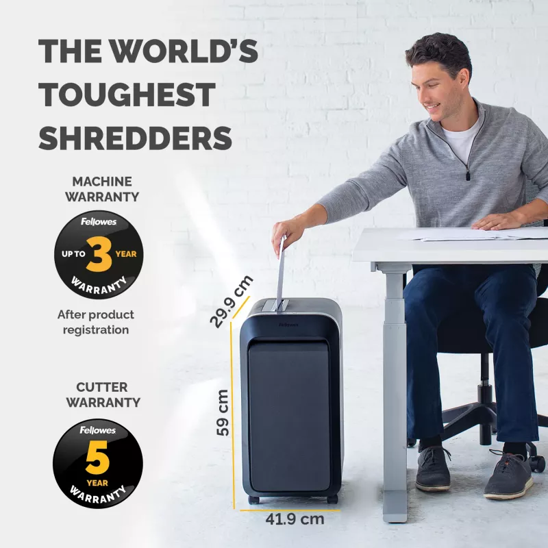 Destructora de documentos Fellowes LX Series Powershred LX220 65 dB negra