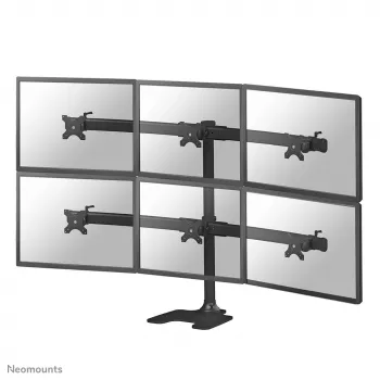 Neomounts FPMA-D700DD6 soporte para monitor 10-27 pulgadas, de pie/montaje en mesa, 8 kg, 25,4 cm (10 pulgadas), 68,6 cm (27 pulgadas), 100 x 100 mm, negro