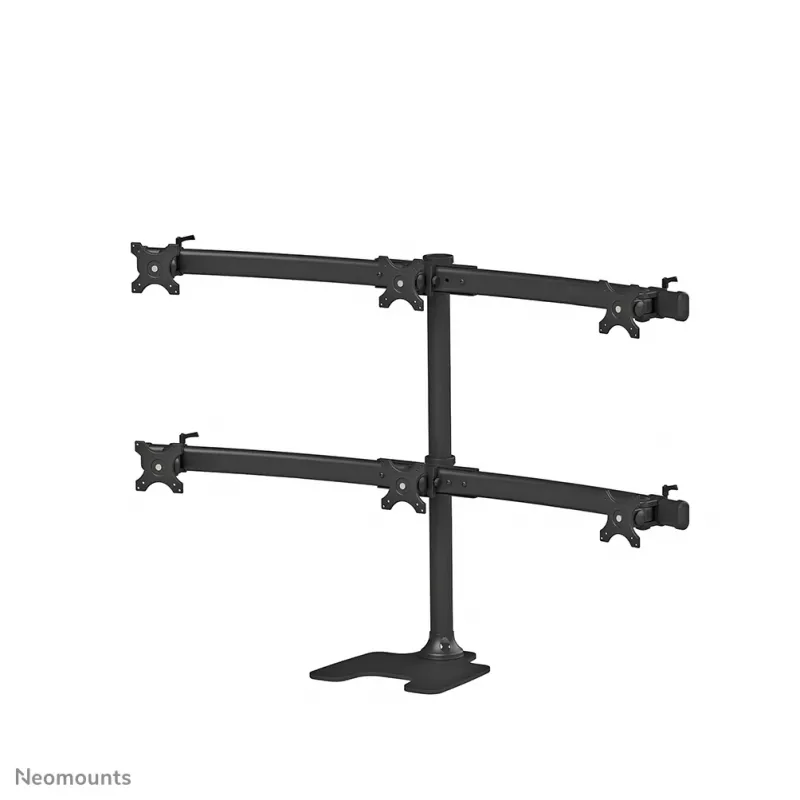 Neomounts FPMA-D700DD6 soporte para monitor 10-27 pulgadas, de pie/montaje en mesa, 8 kg, 25,4 cm (10 pulgadas), 68,6 cm (27 pulgadas), 100 x 100 mm, negro