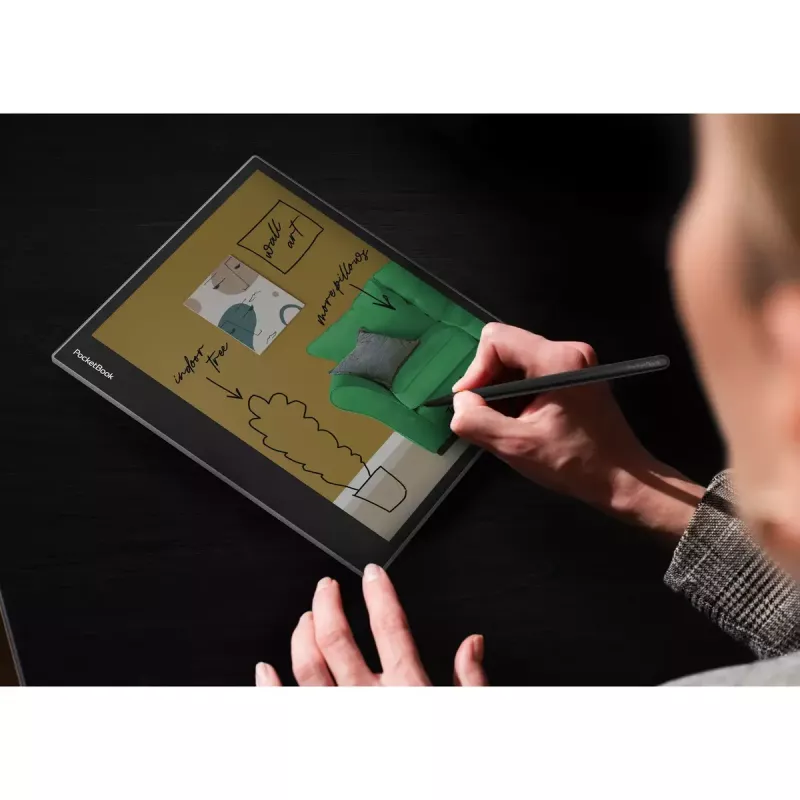 Lector de libros electrónicos PocketBook InkPad Eo 10,3 pulgadas 64 GB Wi‑Fi — 10,3 pulgadas E Ink Kaleido, pantalla táctil, MicroSD