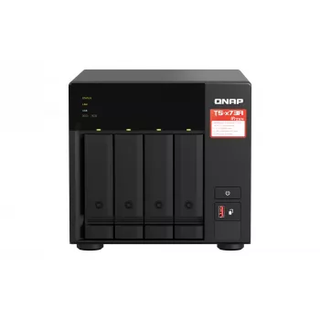 QNAP TS-473A NAS Torre Ryzen Embedded V1500B 8 GB DDR4 0 TB QNAP Turbo System negro