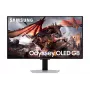 Samsung Odyssey OLED G8 G80SD LS32DG802SUXDU monitor gaming, 32 pulgadas (81,3 cm) OLED, 4K UHD 3840 x 2160, 240 Hz, 0,03 ms, HDR10, 2x HDMI, DisplayPort, hub USB 3.0, altura ajustable, pivote, plateado