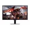 Samsung Odyssey OLED G8 G80SD LS32DG802SUXDU monitor gaming, 32 pulgadas (81,3 cm) OLED, 4K UHD 3840 x 2160, 240 Hz, 0,03 ms, HDR10, 2x HDMI, DisplayPort, hub USB 3.0, altura ajustable, pivote, plateado