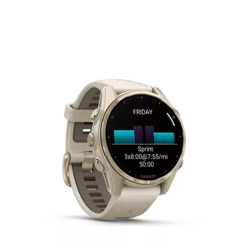 Garmin fenix 8 reloj inteligente, 43 mm, AMOLED de 1,3 pulgadas, Sapphire, Soft Gold