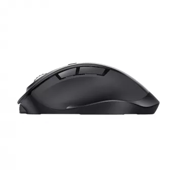 TRUST Fyda Office ratón inalámbrico ergonómico para diestros – RF + Bluetooth 5.2 – óptico 2400 DPI – 6 botones – negro