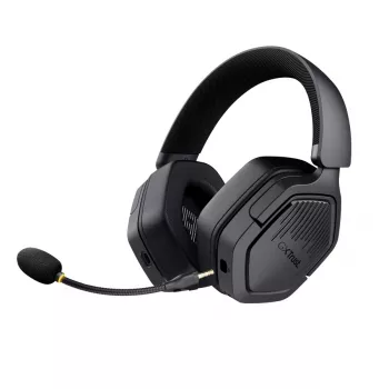 Auriculares TRUST GXT 493PS Carus — Con cable e inalámbricos (Bluetooth), Circumaurales, Diadema, 20–20000 Hz, 1,2 m, Negro