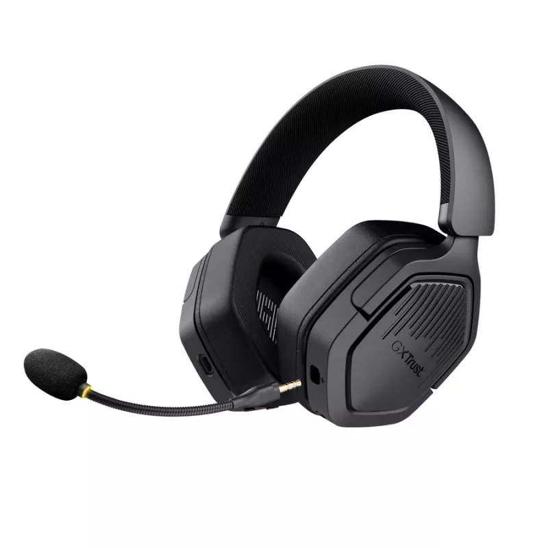 Trust GXT 493PS Carus auriculares gaming inalámbricos para PS5, over-ear, micrófono desmontable, USB-C / USB-A / 3,5 mm, 20–20000 Hz, 1,2 m, negros