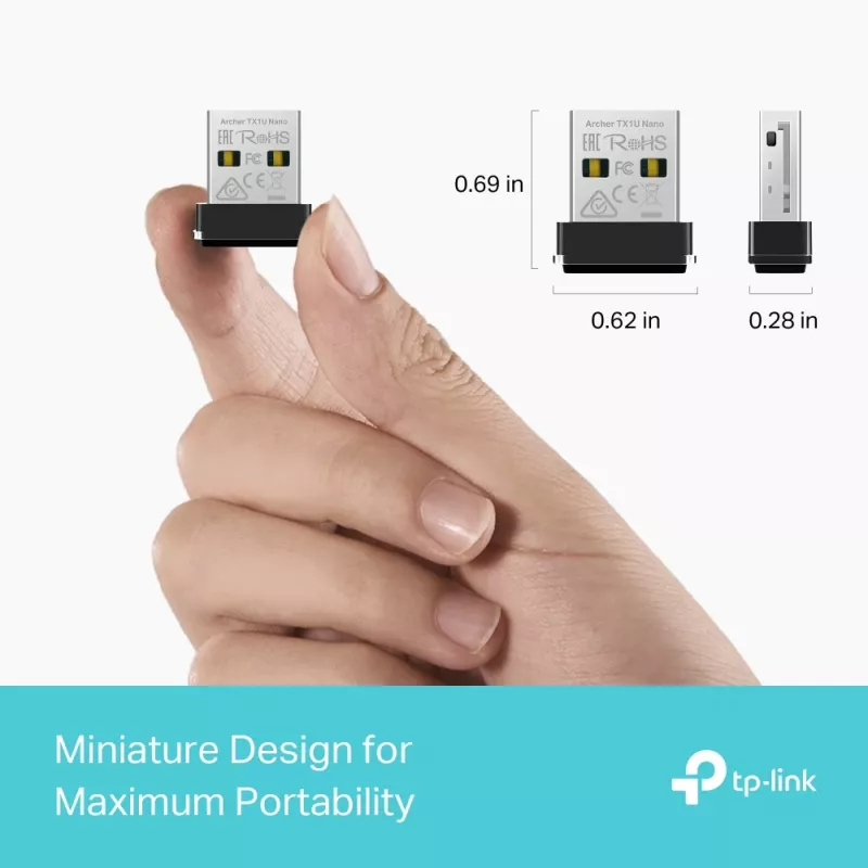 TP-Link Archer TX1U Nano AX300 adaptador USB Wi-Fi 6