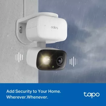 Cámara de vigilancia TP-LINK Tapo C206 – Uso interior/exterior 1080p HD, Giro e inclinación, Visión nocturna, Audio bidireccional