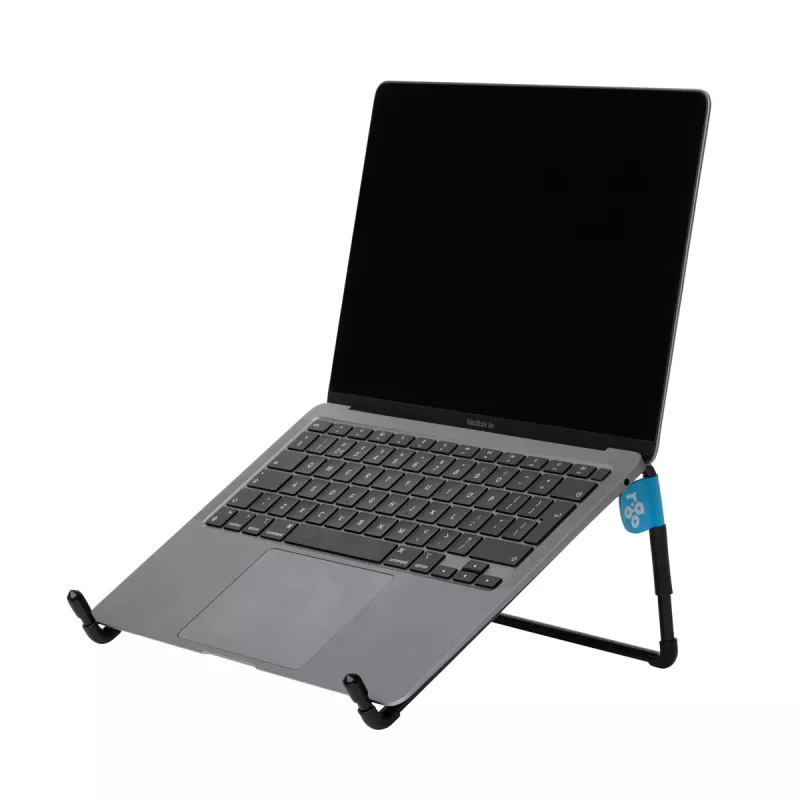 R-Go Tools Soporte para portátil R-Go Steel Travel, ergonómico y plegable, apto para portátiles de 10-22 inch, negro