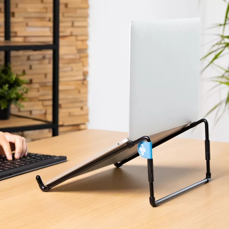 R-Go Tools Soporte para portátil R-Go Steel Travel, ergonómico y plegable, apto para portátiles de 10-22 inch, negro