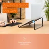 R-Go Tools Soporte para portátil R-Go Steel Travel, ergonómico y plegable, apto para portátiles de 10-22 inch, negro
