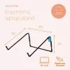R-Go Tools Soporte para portátil R-Go Steel Travel, ergonómico y plegable, apto para portátiles de 10-22 inch, negro