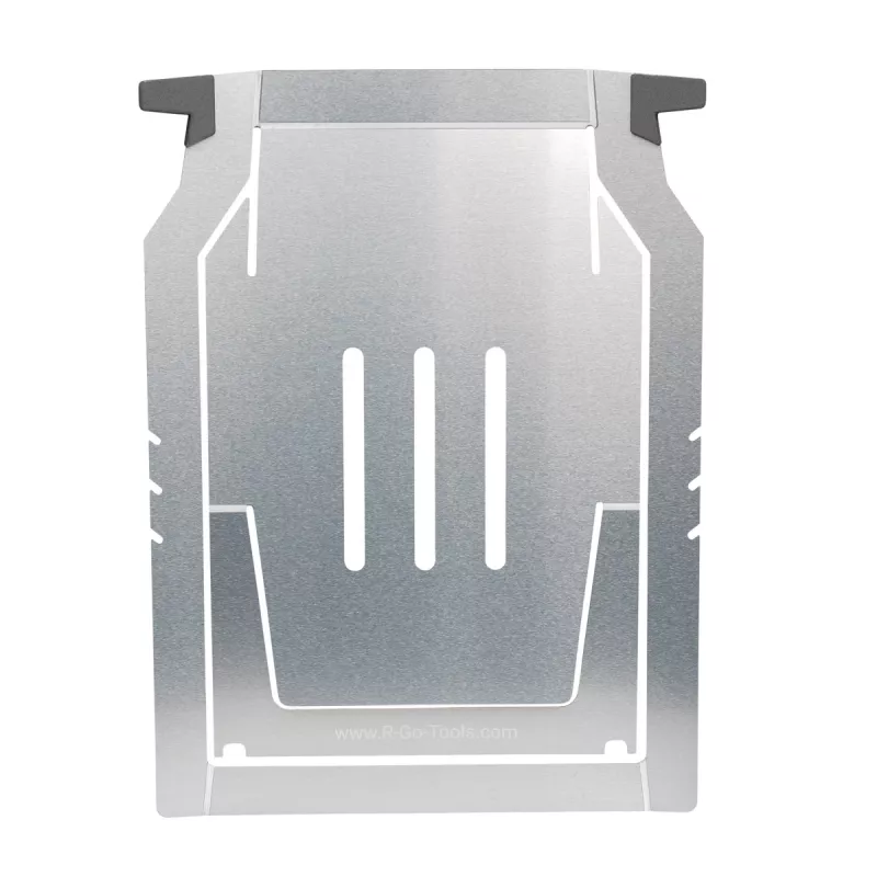 R-Go Tools Soporte para portátil R-Go Riser Basic, elevador de portátil plegable y ajustable, aluminio, plateado