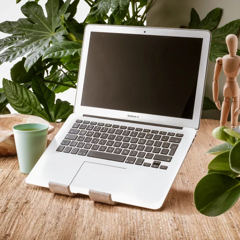 R-Go Tools Soporte para portátil y tablet R-Go Treepod, ergonómico y modular, ajustable, de base biológica