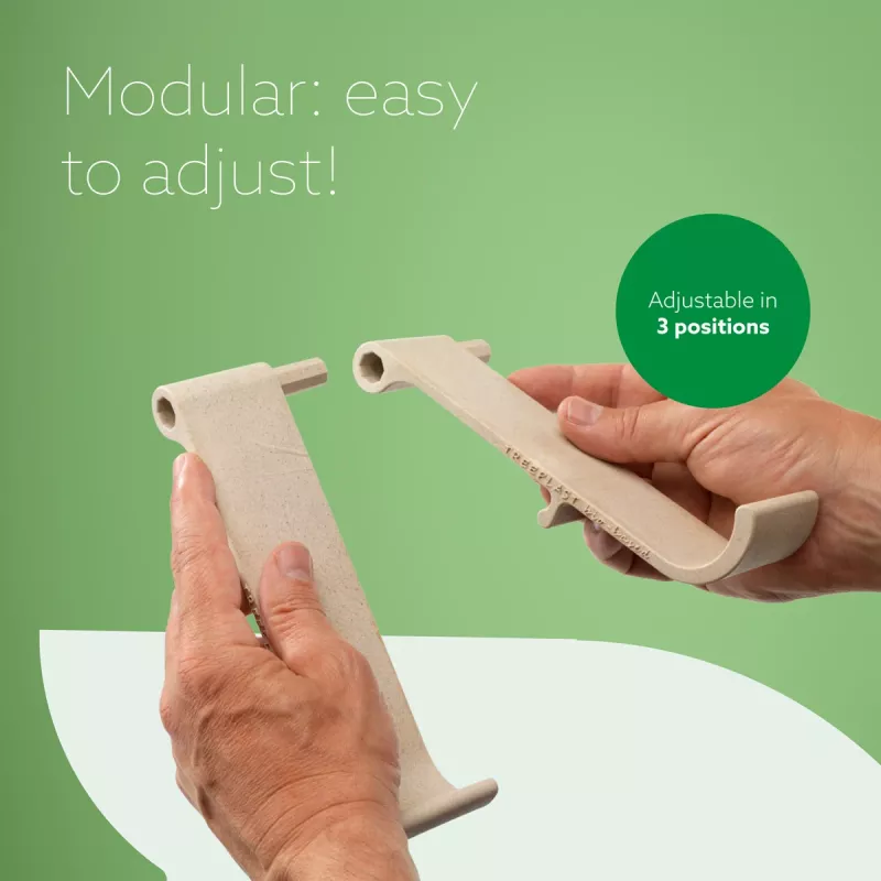 R-Go Tools Soporte para portátil y tablet R-Go Treepod, ergonómico y modular, ajustable, de base biológica