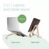 R-Go Tools Soporte para portátil y tablet R-Go Treepod, ergonómico y modular, ajustable, de base biológica