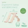 R-Go Tools Soporte para portátil y tablet R-Go Treepod, ergonómico y modular, ajustable, de base biológica