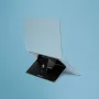 R-Go Tools Soporte para portátil R-Go Riser Attachable, ajustable, integrado en tu portátil, aluminio, negro