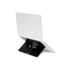 R-Go Tools Soporte para portátil R-Go Riser Attachable, ajustable, integrado en tu portátil, aluminio, negro