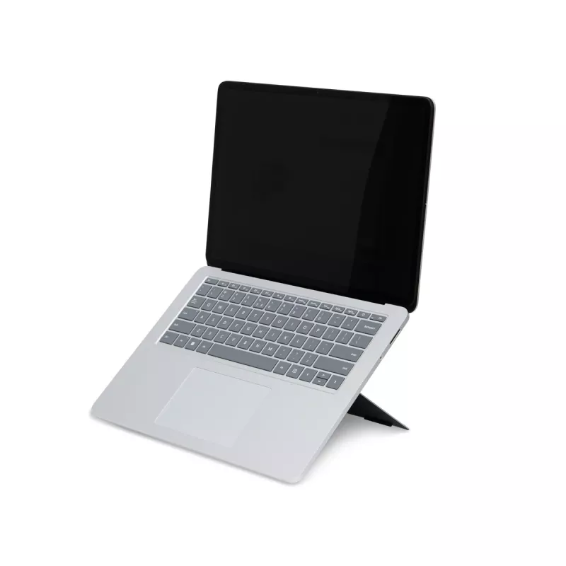 R-Go Tools Soporte para portátil R-Go Riser Attachable, ajustable, integrado en tu portátil, aluminio, negro