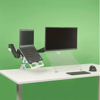 R-Go Tools Soporte para portátil R-Go Morelia, módulo para brazo de monitor Caparo y Zepher