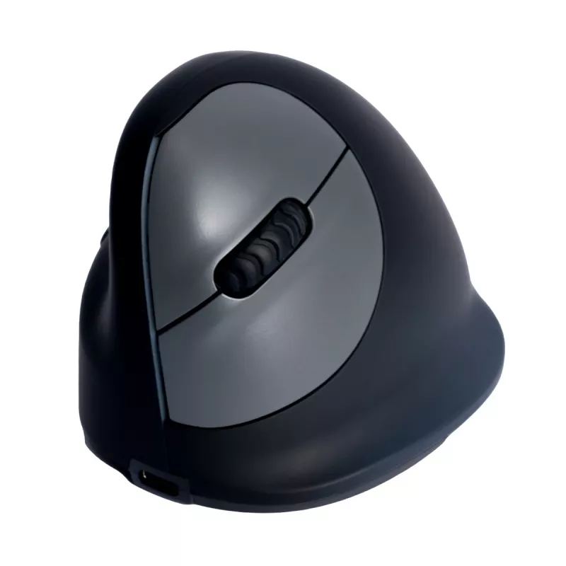 R-Go Tools Ratón ergonómico R-Go HE Break con software de pausas, mediano (tamaño de mano 165-185 mm), para zurdos, Bluetooth, negro
