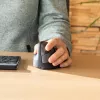 R-Go Tools Ratón ergonómico R-Go HE Break con software de pausas, mediano (tamaño de mano 165-185 mm), para zurdos, Bluetooth, negro