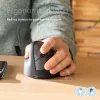R-Go Tools Ratón ergonómico R-Go HE Break con software de pausas, mediano (tamaño de mano 165-185 mm), para zurdos, Bluetooth, negro