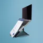 R-Go Tools Soporte para portátil R-Go Riser Document, soporte ergonómico, plegable y ajustable con sujeta documentos, negro