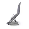 R-Go Tools Soporte para portátil R-Go Riser Document, soporte ergonómico, plegable y ajustable con sujeta documentos, negro