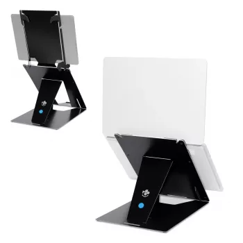 R-Go Tools Soporte para tablet y portátil R-Go Riser Duo, apto para pantallas de 10–22