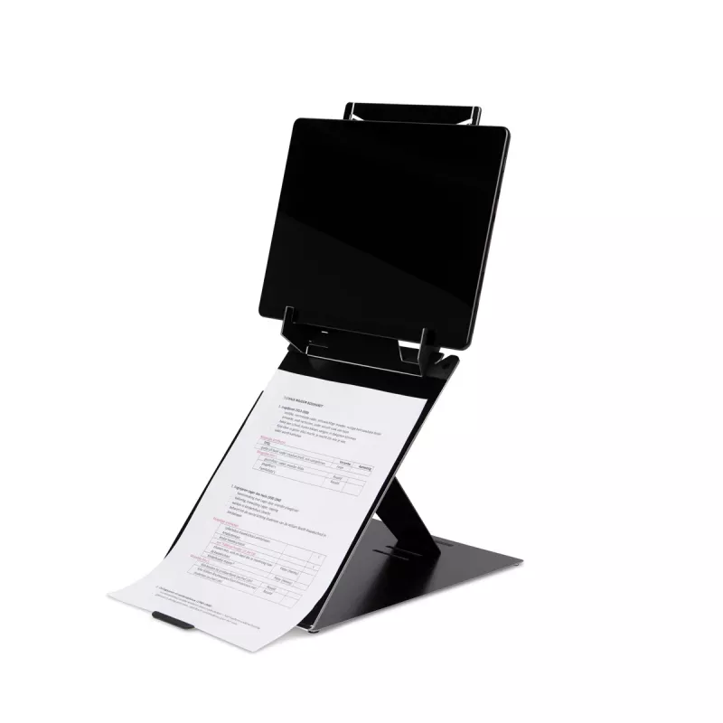 R-Go Tools Soporte para tablet y portátil R-Go Riser Duo, apto para pantallas de 10–22