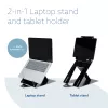 R-Go Tools Soporte para tablet y portátil R-Go Riser Duo, apto para pantallas de 10–22