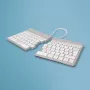 R-Go Tools Split Break RGOSBUKWLWH teclado inalámbrico, distribución UK, blanco