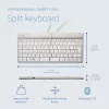 R-Go Tools Split Break RGOSBUKWLWH teclado inalámbrico, distribución UK, blanco