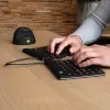 R-Go Tools Compact Break RGOSBUKWLBL teclado inalámbrico, distribución UK, negro