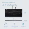 R-Go Tools Compact Break RGOSBUKWLBL teclado inalámbrico, distribución UK, negro